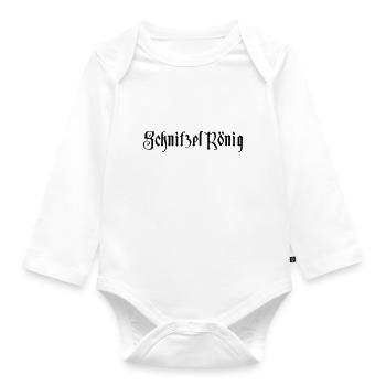 Schnitzel King - Organic Longsleeve Baby Bodysuit - white - Front