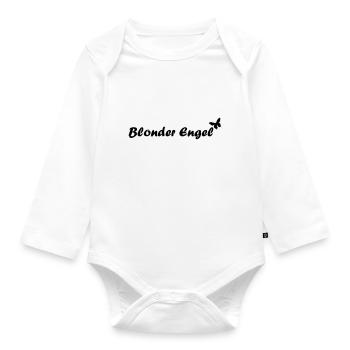blonder engel - Baby Bio-Langarm-Body - Weiß - Vorne