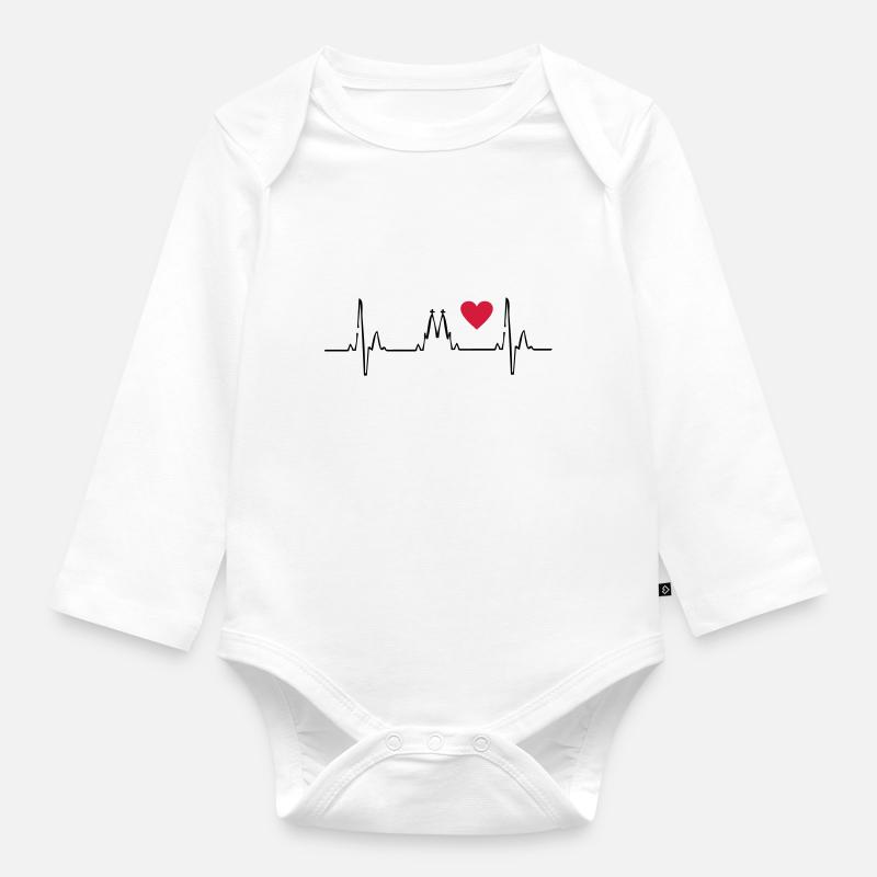 Köln - Baby Bio-Langarm-Body - Weiß