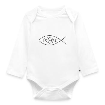 Christianity - Organic Longsleeve Baby Bodysuit - white - Front