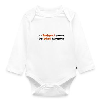 bicyle - Organic Longsleeve Baby Bodysuit - white - Front