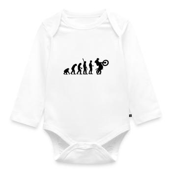 Trial Evolution - Organic Longsleeve Baby Bodysuit - white - Front