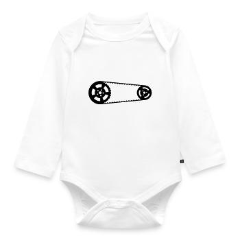 V-belts / timing belts - Organic Longsleeve Baby Bodysuit - white - Front