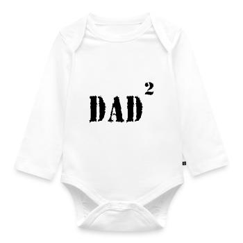 DAD - Baby Bio-Langarm-Body - Weiß - Vorne
