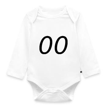 Double Zero - Organic Longsleeve Baby Bodysuit - white - Front