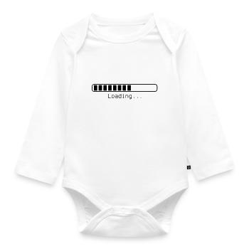 Loading... - Organic Longsleeve Baby Bodysuit - white - Front