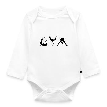 Gymnastik Gymnastik Frauengymnastik - Baby Bio-Langarm-Body - Weiß - Vorne
