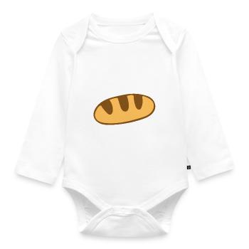 Bread - Organic Longsleeve Baby Bodysuit - white - Front