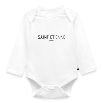 Saint Etienne - Organic Longsleeve Baby Bodysuit - white - Front