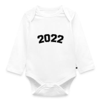2022 - Baby Bio-Langarm-Body - Weiß - Vorne