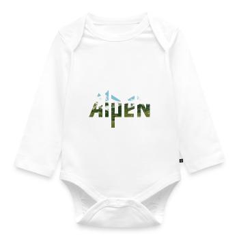 It's enough for me I go climbing - Climber Gift - Organic Longsleeve Baby Bodysuit - white - Front