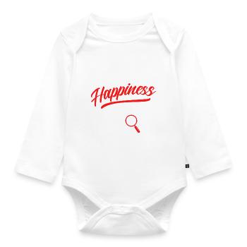 Coupon Shopper Discount Couponer Discount Sale - Organic Longsleeve Baby Bodysuit - white - Front