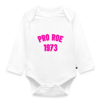1973 Pro Roe - Body Bébé bio manches longues - blanc - Devant