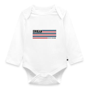 Birmingham United kingdom - Organic Longsleeve Baby Bodysuit - white - Front