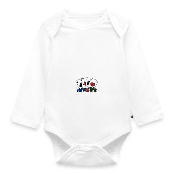 Grand-mère gagnante de la chemise de poker Gambler Nana - Body Bébé bio manches longues - blanc - Devant