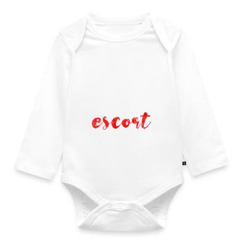 Mail Escort 2 - Baby Bio-Langarm-Body - Weiß - Vorne