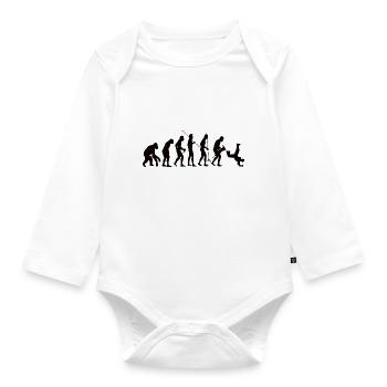 Breakdance Gift Dancing Dancer Dance Sport - Organic Longsleeve Baby Bodysuit - white - Front