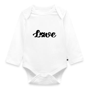 Puzzle Love Puzzle Piece Puzzle Pieces Gifts - Organic Longsleeve Baby Bodysuit - white - Front