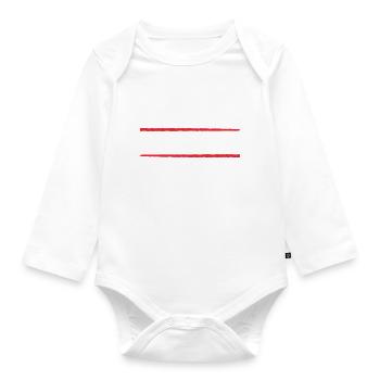 Jga 2023 - Baby Bio-Langarm-Body - Weiß - Vorne