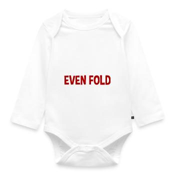 Je ne plie même pas mon linge - Body Bébé bio manches longues - blanc - Devant