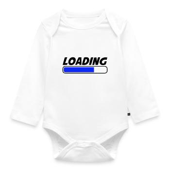 Loading - Organic Longsleeve Baby Bodysuit - white - Front