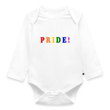 Pride - Baby Bio-Langarm-Body - Weiß - Vorne