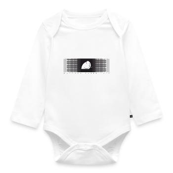 mamood verlauf karo muster - Baby Bio-Langarm-Body - Weiß - Vorne