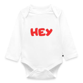 Hey - Baby Bio-Langarm-Body - Weiß - Vorne