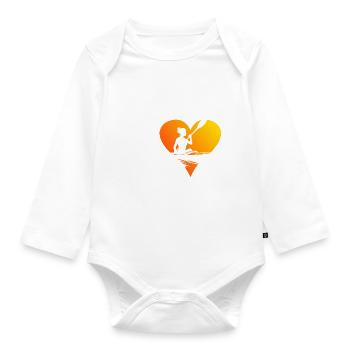 Kayak Hommes Kayak Kayak Canoë Femmes - Body Bébé bio manches longues - blanc - Devant