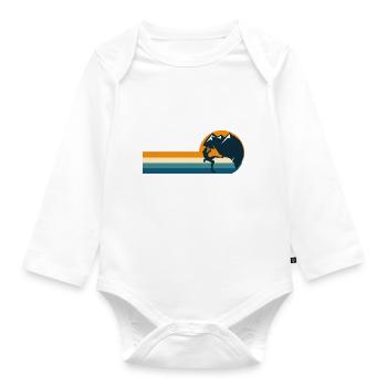 Climbing Wall Climbing Sport Climbing - Organic Longsleeve Baby Bodysuit - white - Front