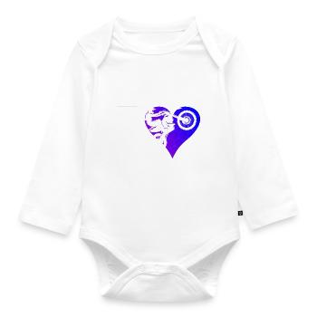 Dirt Bike Dirt Biker Dirt Bike Women Men - Organic Longsleeve Baby Bodysuit - white - Front