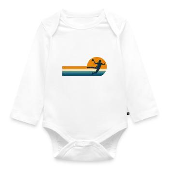 Handball handball handball player - Organic Longsleeve Baby Bodysuit - white - Front