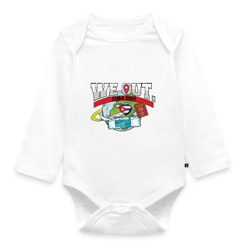 Nous voyageons à Cuba en famille assortie - Body Bébé bio manches longues - blanc - Devant