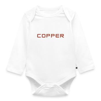 COPPER BRAND CLOTHING & ACCESSORIES - Organic Longsleeve Baby Bodysuit - white - Front
