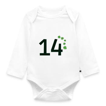 14 - Baby Bio-Langarm-Body - Weiß - Vorne