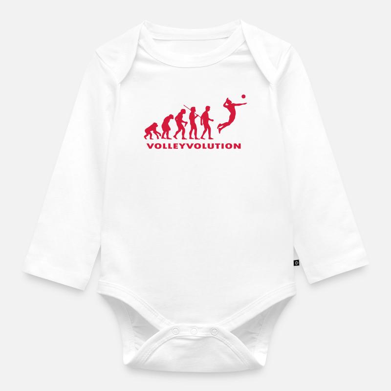 vollevolution - Body Bébé bio manches longues - blanc