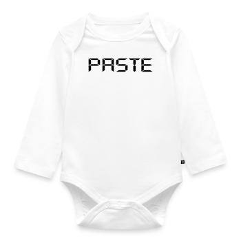 Paste - Copy and Paste - Body Bébé bio manches longues - blanc - Devant