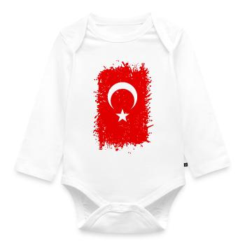 Turquie - Body Bébé bio manches longues - blanc - Devant