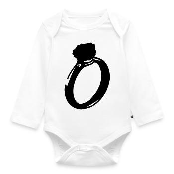 diamond_ring - Body Bébé bio manches longues - blanc - Devant