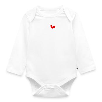 HAPPY BIRTHDAY. HAPPY BIRTHDAY. ANNIVERSARY - Organic Longsleeve Baby Bodysuit - white - Front