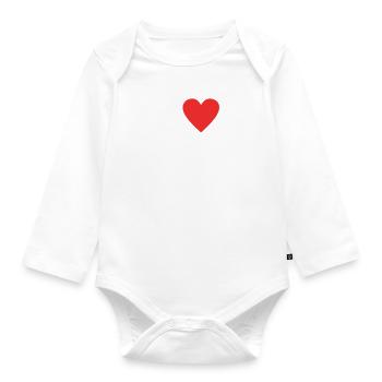 Ich liebe meine Uroma und Uropa Urgroßeltern Baby - Baby Bio-Langarm-Body - Weiß - Vorne