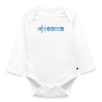 Bochum - Organic Longsleeve Baby Bodysuit - white - Front