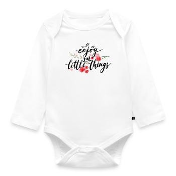 Alpaga Spring Dicton - Body Bébé bio manches longues - blanc - Devant