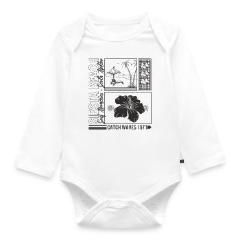 Siesta Beach Shirt, Surf Memories South Malibu - Organic Longsleeve Baby Bodysuit - white - Front