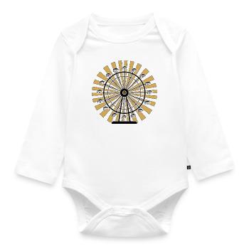 Chemie-Shirt, Riesenrad Riesenrad - Baby Bio-Langarm-Body - Weiß - Vorne