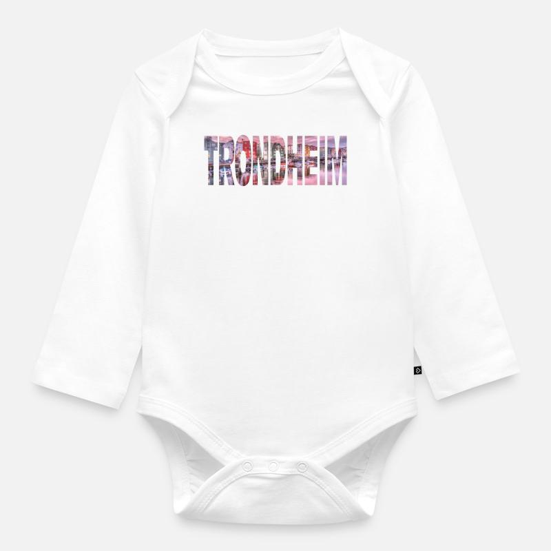 Trondheim - Baby Bio-Langarm-Body - Weiß