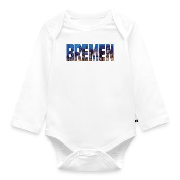 Bremen - Organic Longsleeve Baby Bodysuit - white - Front