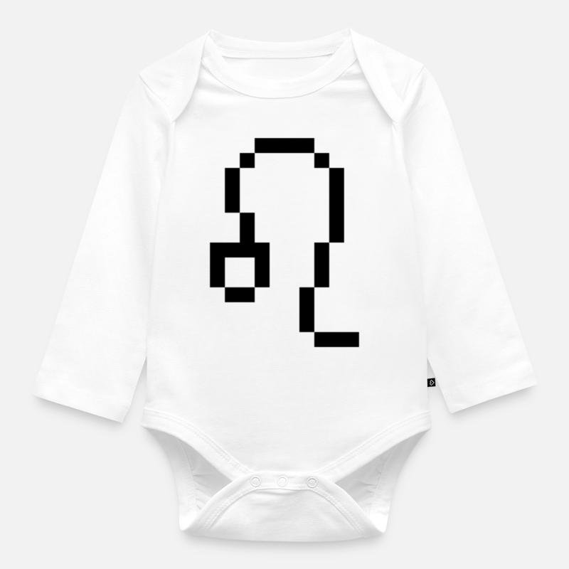 Lion - Body Bébé bio manches longues - blanc