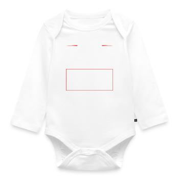 Équipe de ski - Body Bébé bio manches longues - blanc - Devant