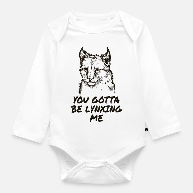 Lynx - Body Bébé bio manches longues - blanc